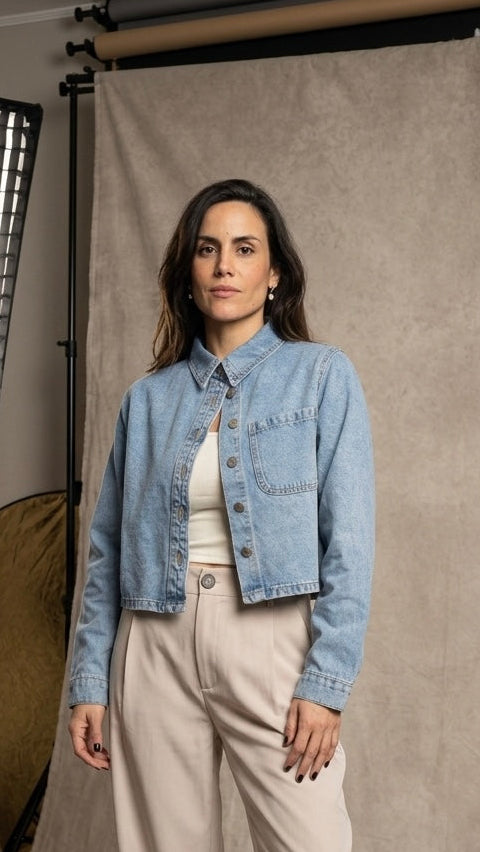 Sobrecamisa Mezclilla