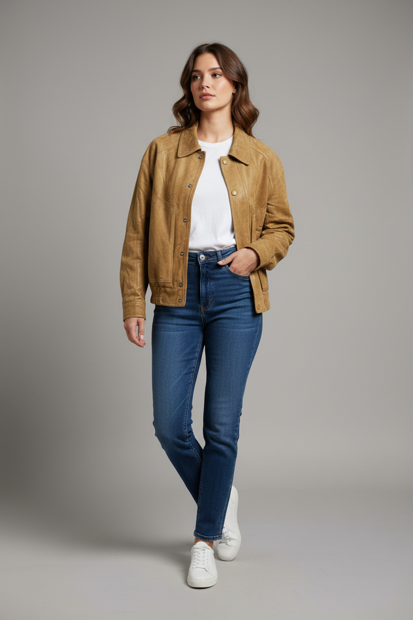 Chaqueta en modelo